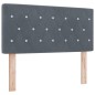 vidaXL Letto Box Spring con Materasso Grigio Scuro 90x200 cm Velluto vidaXL Letto Box Spring con Materasso Grigio Scuro 90x200 cm Velluto
