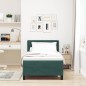 vidaXL Letto Box Spring con Materasso Verde Scuro 100x200 cm Velluto vidaXL Letto Box Spring con Materasso Verde Scuro 100x200 cm Velluto