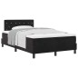 vidaXL Letto con Box Spring e Materasso Nero Piccolo Doppio Velluto