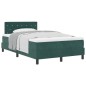 vidaXL Letto Box Spring con Materasso Verde Scuro Piccolo Doppio Velluto
