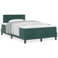 vidaXL Letto Box Spring con Materasso Verde Scuro Piccolo Doppio Velluto