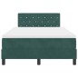 vidaXL Letto Box Spring con Materasso Verde Scuro Piccolo Doppio Velluto