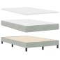 vidaXL Letto con Box Spring e Materasso Grigio Chiaro 120x200 cm Velluto vidaXL Letto con Box Spring e Materasso Grigio Chiaro 120x200 cm Velluto