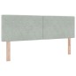 vidaXL Letto con rete a molle e materasso Grigio chiaro 140x190 cm Velluto vidaXL Letto con rete a molle e materasso Grigio chiaro 140x190 cm Velluto
