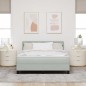 vidaXL Letto Box Spring con Materasso Grigio Chiaro 140x200 cm Velluto