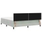 letto con box spring e materasso vidaXL grigio chiaro super king in velluto letto con box spring e materasso vidaXL grigio chiaro super king in velluto
