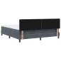 vidaXL Letto Box Spring con Materasso Grigio Scuro Super King in Velluto vidaXL Letto Box Spring con Materasso Grigio Scuro Super King in Velluto