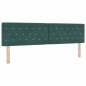 vidaXL Letto a Rete con Materasso Verde Scuro Super King in Velluto