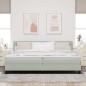 Letto Box Spring vidaXL con Materasso Grigio Chiaro 200x200 cm Velluto