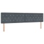 vidaXL Letto a Castello con Materasso Grigio Scuro 200x200 cm Velluto vidaXL Letto a Castello con Materasso Grigio Scuro 200x200 cm Velluto