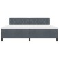 vidaXL Letto a Castello con Materasso Grigio Scuro 200x200 cm Velluto vidaXL Letto a Castello con Materasso Grigio Scuro 200x200 cm Velluto