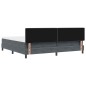 vidaXL Letto a Castello con Materasso Grigio Scuro 200x200 cm Velluto vidaXL Letto a Castello con Materasso Grigio Scuro 200x200 cm Velluto