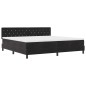 vidaXL Letto Box Spring con Materasso Nero 200x200 cm Velluto vidaXL Letto Box Spring con Materasso Nero 200x200 cm Velluto