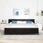 vidaXL Letto Box Spring con Materasso Nero 200x200 cm Velluto vidaXL Letto Box Spring con Materasso Nero 200x200 cm Velluto