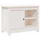 Mobile Porta TV Bianco 70x36,5x52 cm in Legno Massello di Pino Mobile Porta TV Bianco 70x36,5x52 cm in Legno Massello di Pino