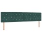 vidaXL Letto a Rete con Materasso Verde Scuro 200x200 cm Velluto vidaXL Letto a Rete con Materasso Verde Scuro 200x200 cm Velluto