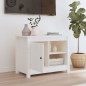 Mobile Porta TV Bianco 70x36,5x52 cm in Legno Massello di Pino Mobile Porta TV Bianco 70x36,5x52 cm in Legno Massello di Pino
