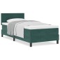 vidaXL Letto Box Spring con Materasso Verde Scuro 80x200 cm Velluto vidaXL Letto Box Spring con Materasso Verde Scuro 80x200 cm Velluto