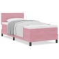 Letto a Box Spring vidaXL con Materasso Rosa 80x200 cm in Velluto Letto a Box Spring vidaXL con Materasso Rosa 80x200 cm in Velluto