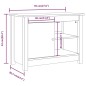 Mobile Porta TV Bianco 70x36,5x52 cm in Legno Massello di Pino Mobile Porta TV Bianco 70x36,5x52 cm in Legno Massello di Pino