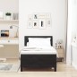 vidaXL Letto con Rete a Doghe e Materasso Nero 90x200 cm Velluto