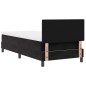 vidaXL Letto con Rete a Doghe e Materasso Nero 90x200 cm Velluto