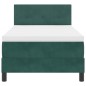 vidaXL Letto con Sommier e Materasso Verde Scuro 90x200 cm Velluto vidaXL Letto con Sommier e Materasso Verde Scuro 90x200 cm Velluto