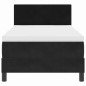 vidaXL Letto Box Spring con Materasso Nero 100x200 cm Velluto