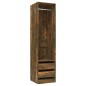 Armadio con Cassetti Rovere Fumo 50x50x200 cm Legno Multistrato Armadio con Cassetti Rovere Fumo 50x50x200 cm Legno Multistrato