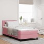 letto a molle con materasso rosa piccolo doppio in velluto letto a molle con materasso rosa piccolo doppio in velluto