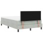 Letto a Molle con Materasso vidaXL Grigio Chiaro 120x200 cm Velluto