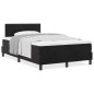 vidaXL Letto a Molle con Materasso Nero 120x200 cm Velluto vidaXL Letto a Molle con Materasso Nero 120x200 cm Velluto