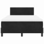 vidaXL Letto a Molle con Materasso Nero 120x200 cm Velluto vidaXL Letto a Molle con Materasso Nero 120x200 cm Velluto