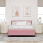 vidaXL Letto a molle rosa con materasso 140x190 cm in velluto vidaXL Letto a molle rosa con materasso 140x190 cm in velluto
