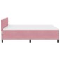 vidaXL Letto a molle rosa con materasso 140x190 cm in velluto vidaXL Letto a molle rosa con materasso 140x190 cm in velluto