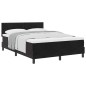 vidaXL Letto a Molle con Materasso Nero 140x200 cm Velluto