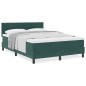 vidaXL Letto Box Spring con Materasso Verde Scuro 140x200 cm Velluto vidaXL Letto Box Spring con Materasso Verde Scuro 140x200 cm Velluto