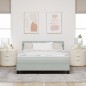 Letto a Castello vidaXL con Materasso Grigio Chiaro 160x200 cm Velluto Letto a Castello vidaXL con Materasso Grigio Chiaro 160x200 cm Velluto