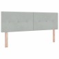 Letto a Castello vidaXL con Materasso Grigio Chiaro 160x200 cm Velluto Letto a Castello vidaXL con Materasso Grigio Chiaro 160x200 cm Velluto