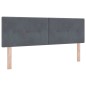vidaXL Letto con Box Spring e Materasso Grigio Scuro 160x200 cm in Velluto vidaXL Letto con Box Spring e Materasso Grigio Scuro 160x200 cm in Velluto