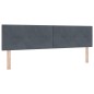 vidaXL Letto Box Spring con Materasso Grigio Scuro Super King in Velluto vidaXL Letto Box Spring con Materasso Grigio Scuro Super King in Velluto