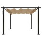 Pergola da Giardino con Tetto Retrattile 3x3 m Tortora Pergola da Giardino con Tetto Retrattile 3x3 m Tortora