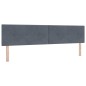 Letto a Rete con Materasso vidaXL Grigio Scuro 200x200 cm Velluto