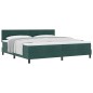 vidaXL Letto Box Spring con Materasso Verde Scuro 200x200 cm Velluto