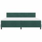 vidaXL Letto Box Spring con Materasso Verde Scuro 200x200 cm Velluto