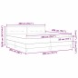 vidaXL Letto Box Spring con Materasso Verde Scuro 200x200 cm Velluto