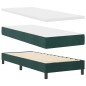 vidaXL Letto a Molle con Materasso Verde Scuro 80x200 cm in Velluto