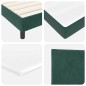 vidaXL Letto a Molle con Materasso Verde Scuro 80x200 cm in Velluto
