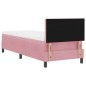 vidaXL Letto a Box con Materasso Rosa 80x200 cm in Velluto vidaXL Letto a Box con Materasso Rosa 80x200 cm in Velluto