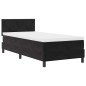 Letto a molle vidaXL con materasso Nero 90x200 cm Velluto Letto a molle vidaXL con materasso Nero 90x200 cm Velluto
